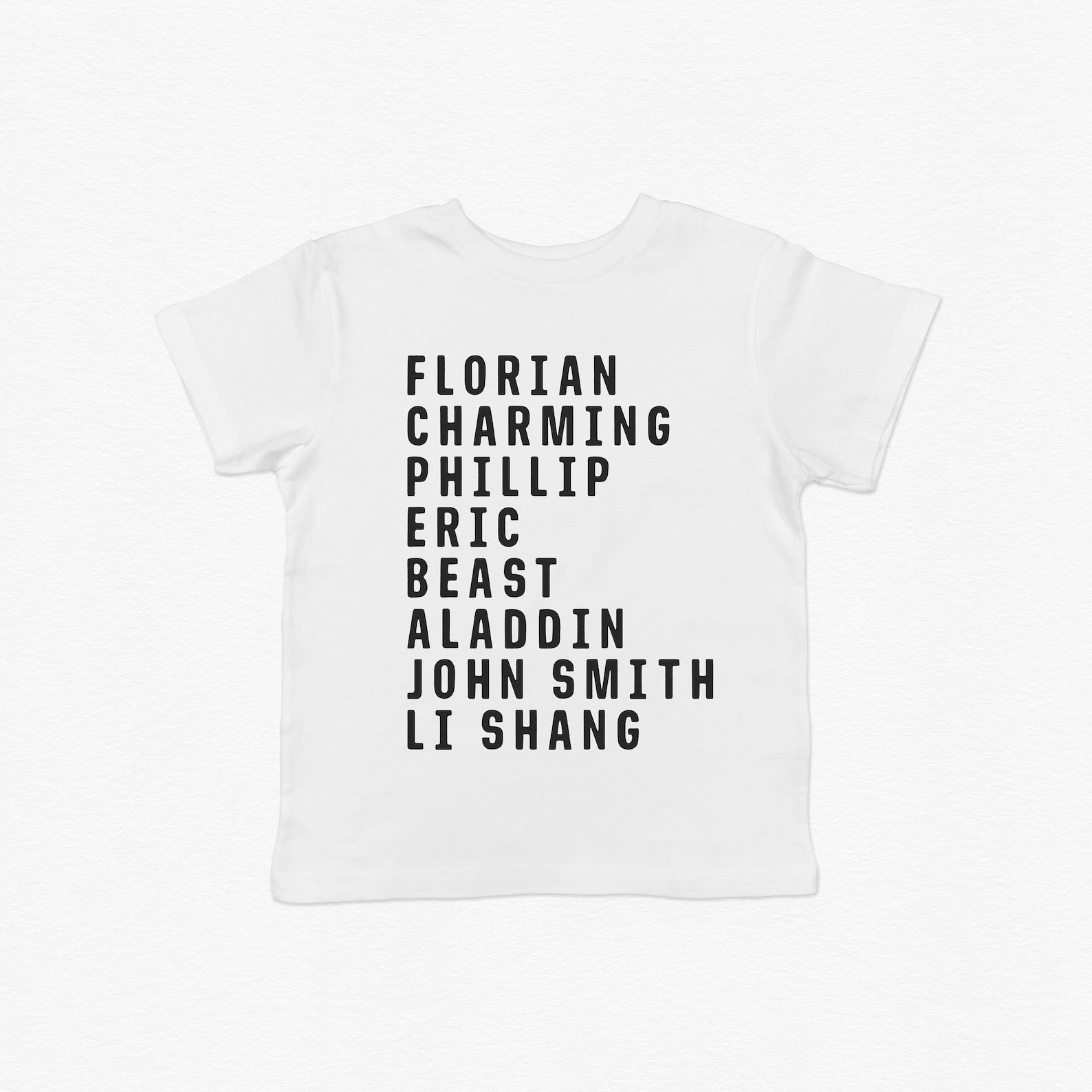 Classic Princesses + Princes Character Tee