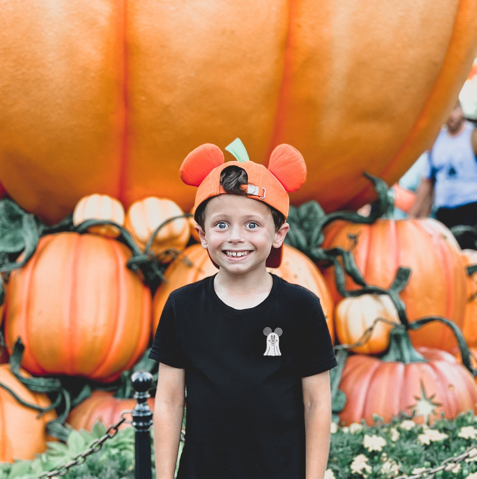 Mickey Ghost Embroidered Tee