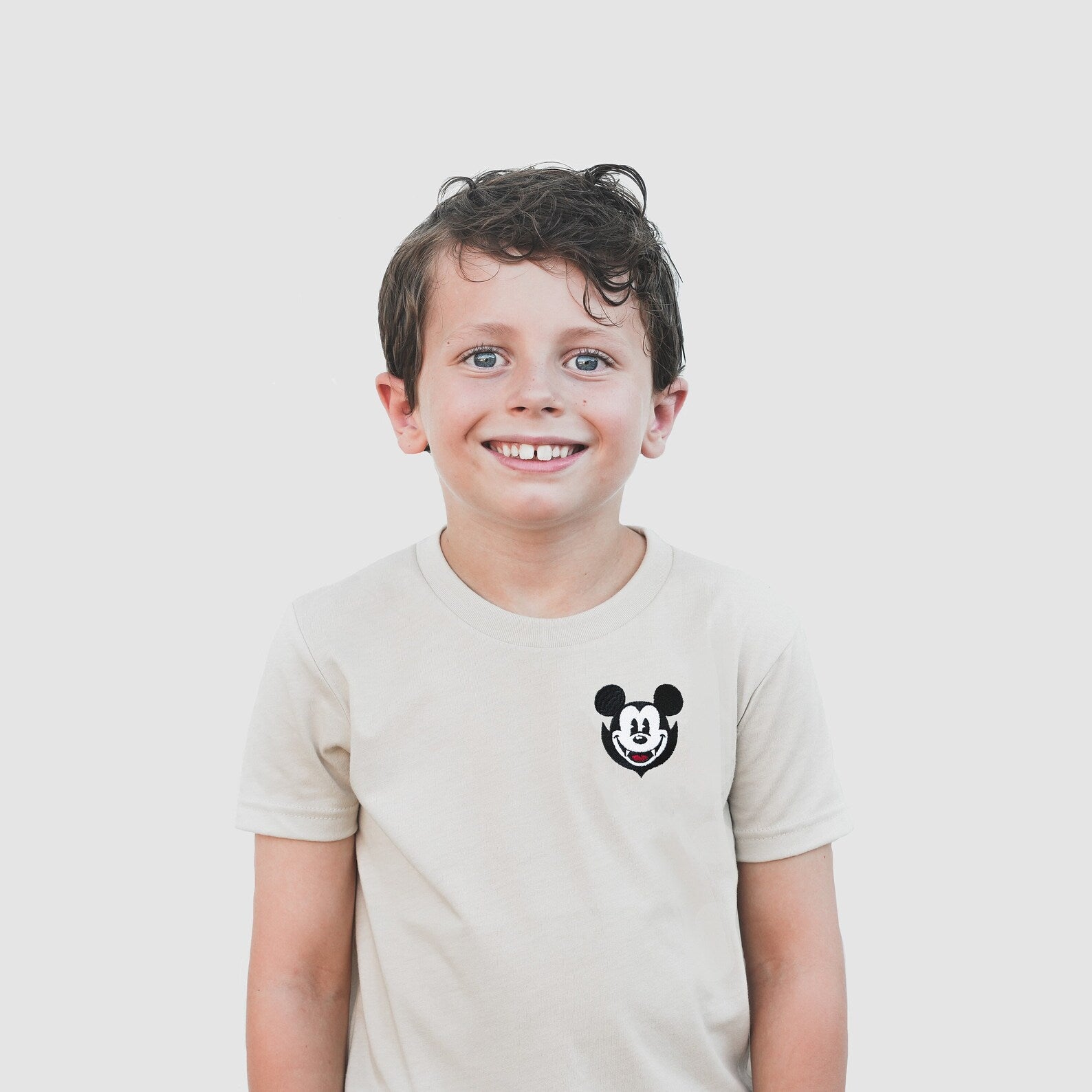 Vampire Mickey Embroidered Tee