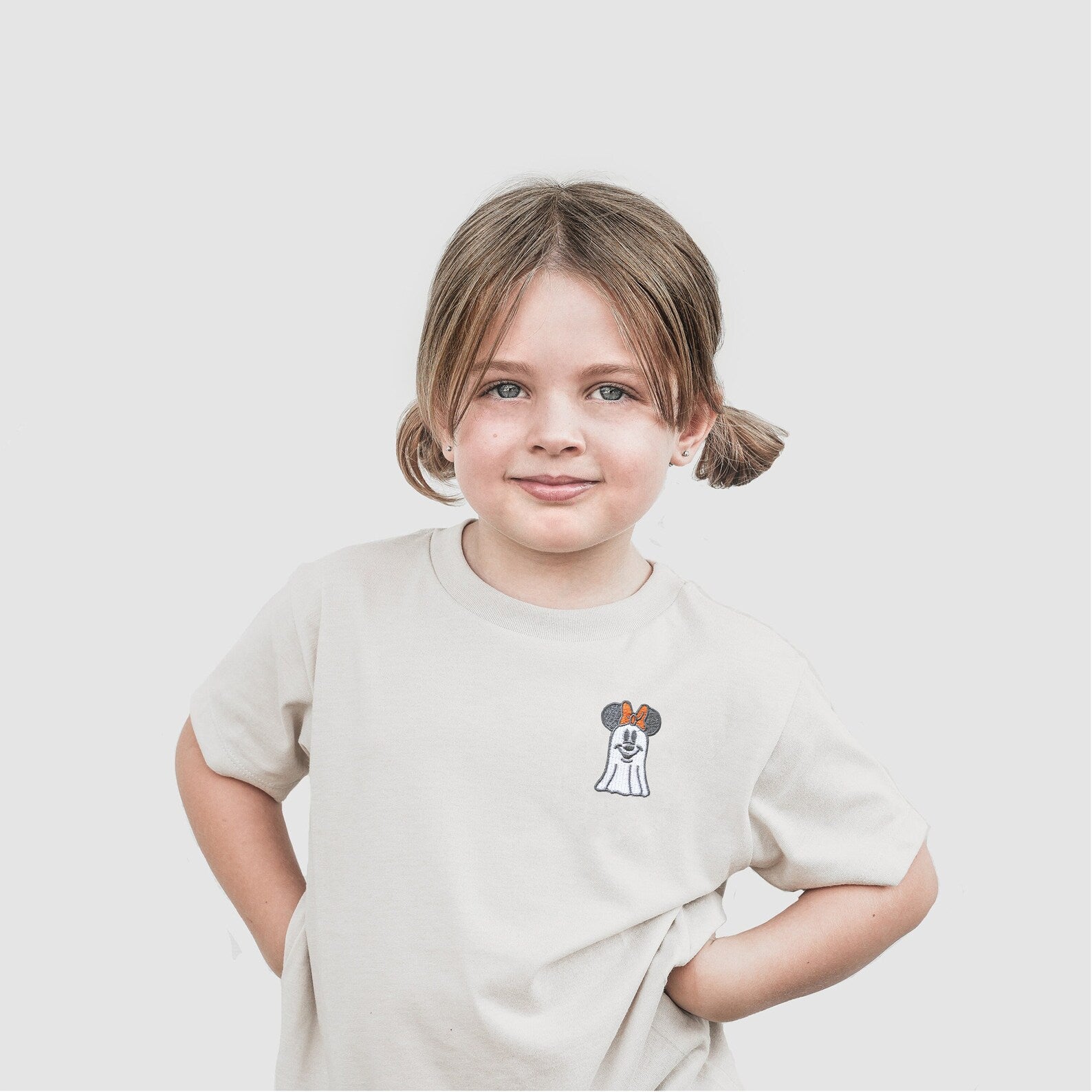 Minnie Ghost Embroidered Tee