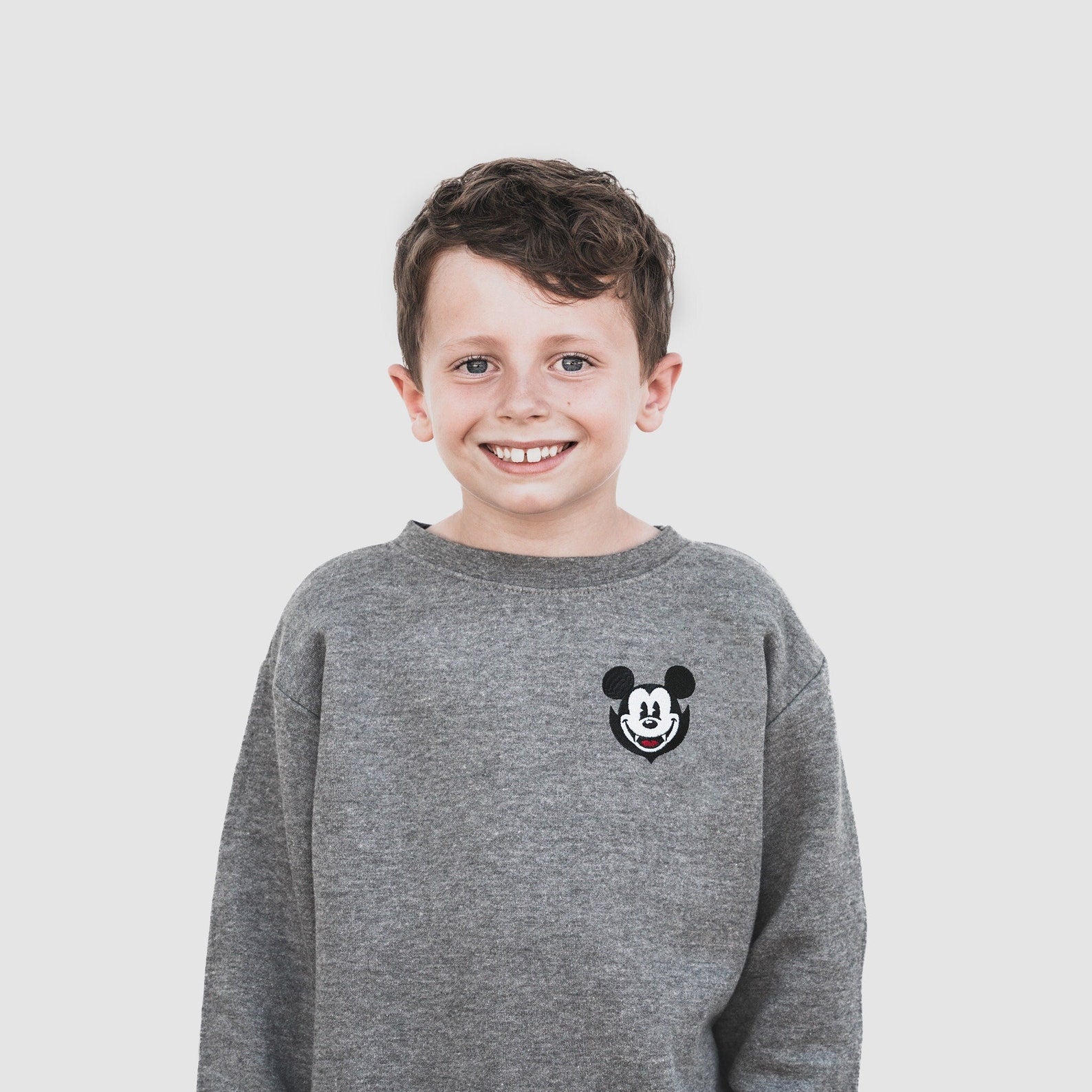 Vampire Mickey Embroidered Sweatshirt
