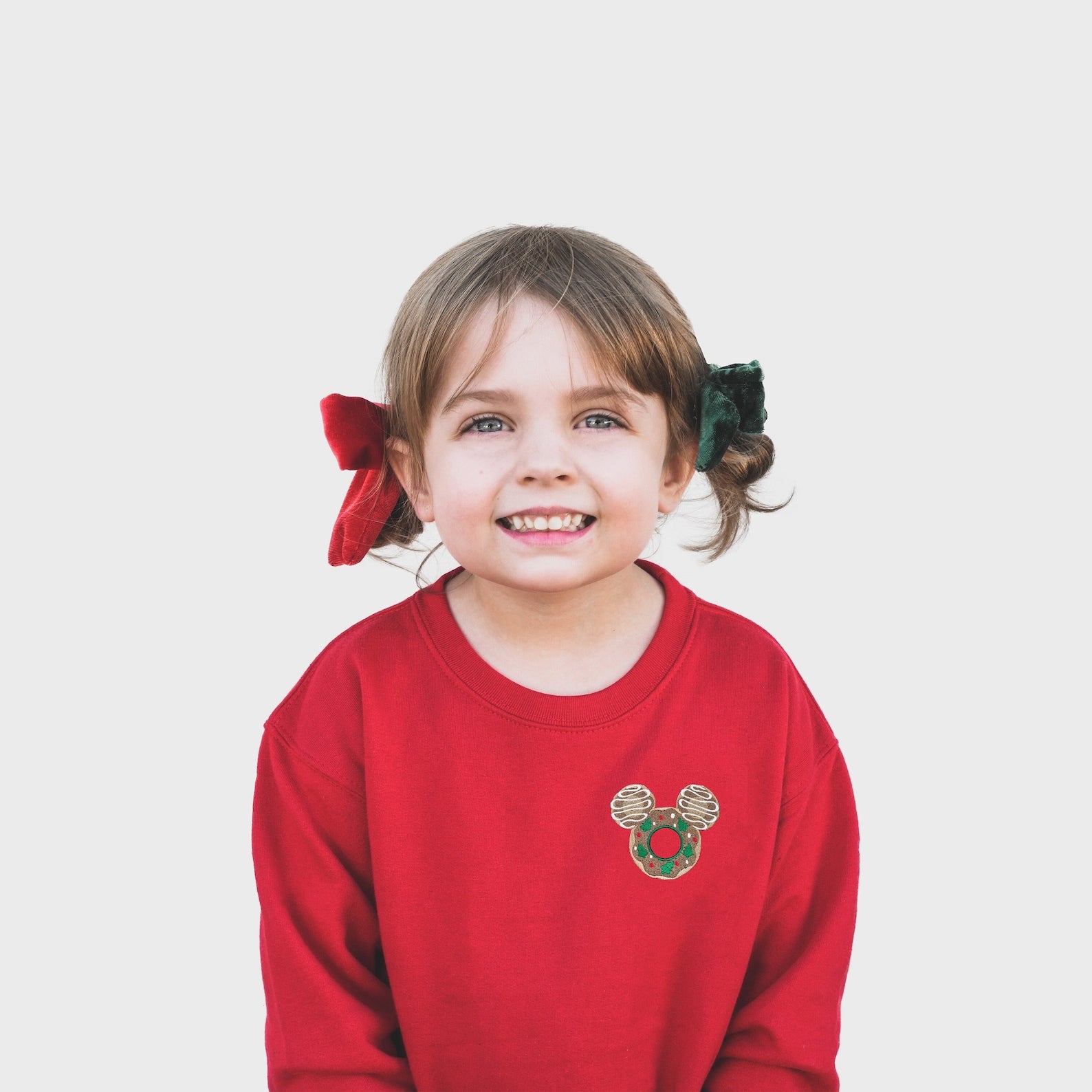 Mickey Holiday Doughnut Embroidered Sweatshirt