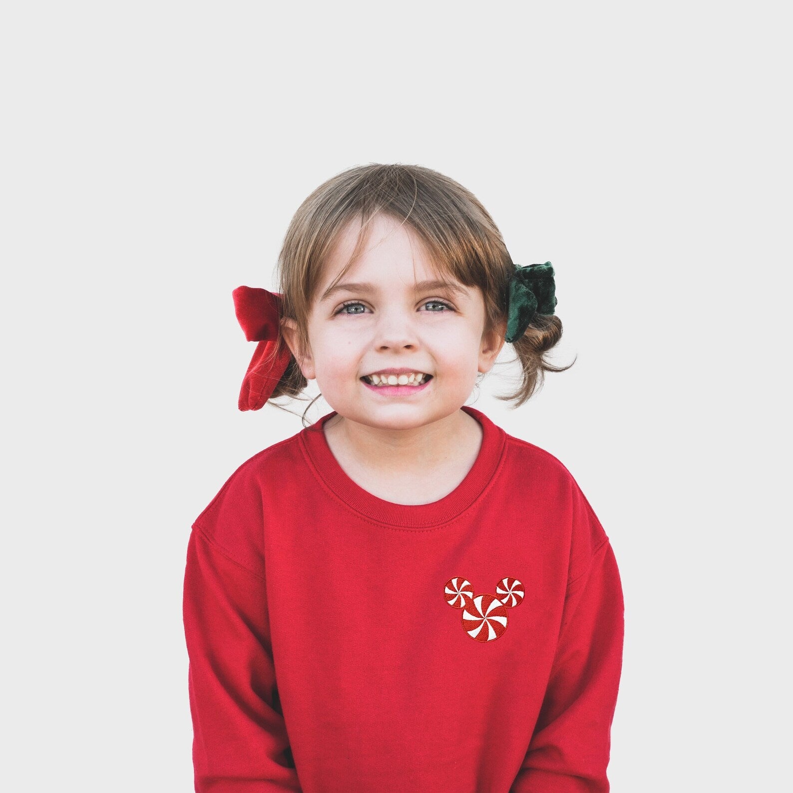 Mickey Peppermint Embroidered Sweatshirt