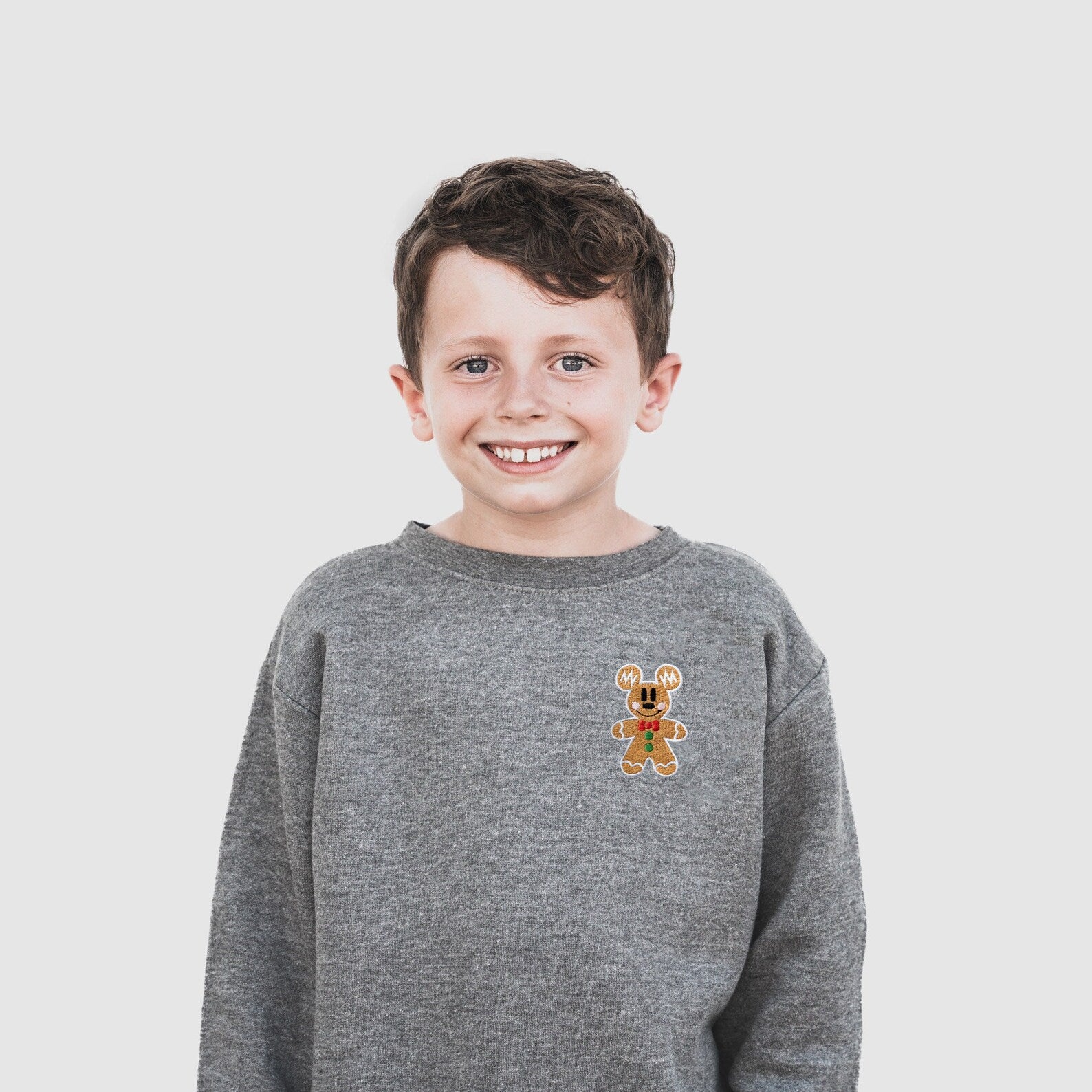 Mickey Gingerbread Embroidered Sweatshirt