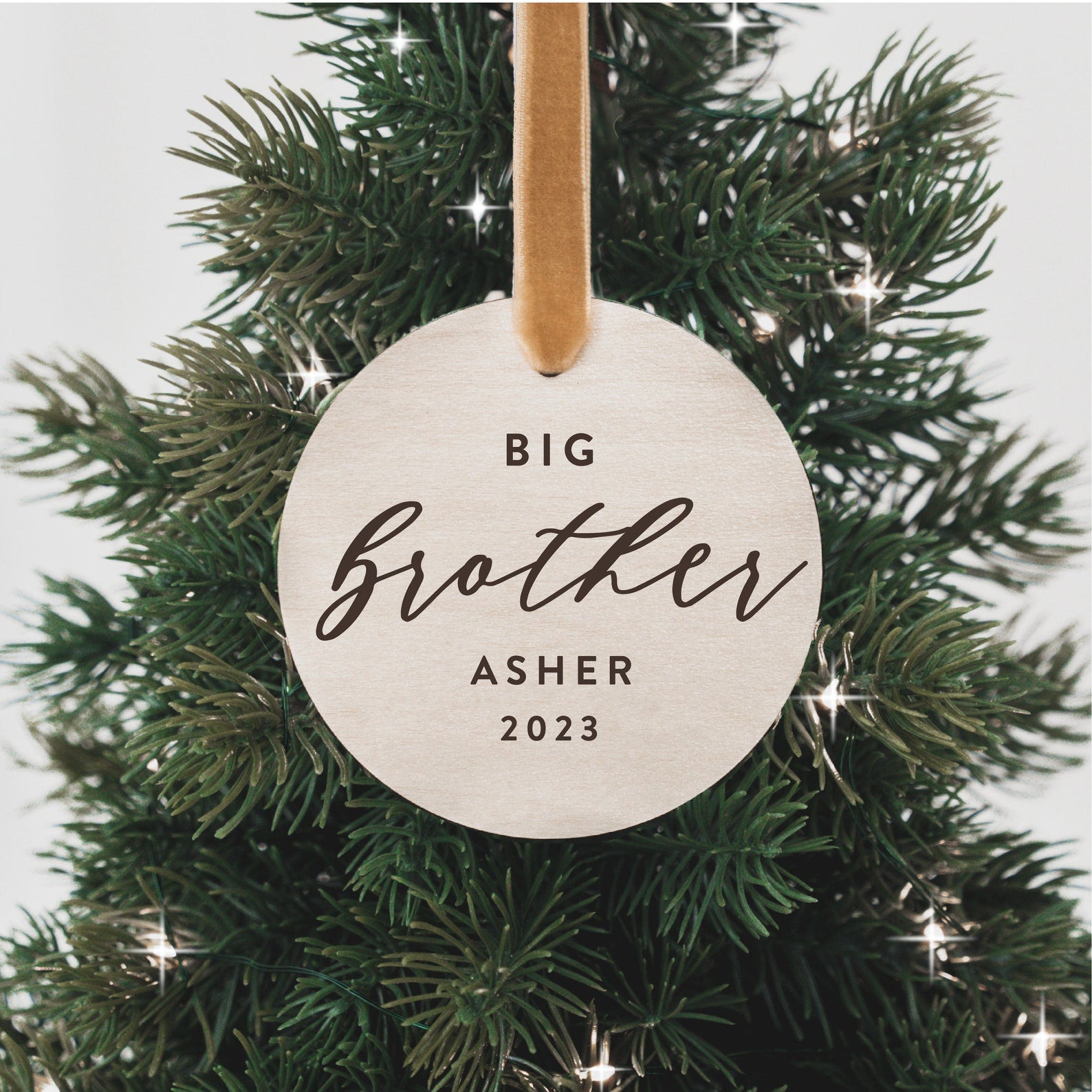 Big Brother Personalized Baby Announcement Ornament