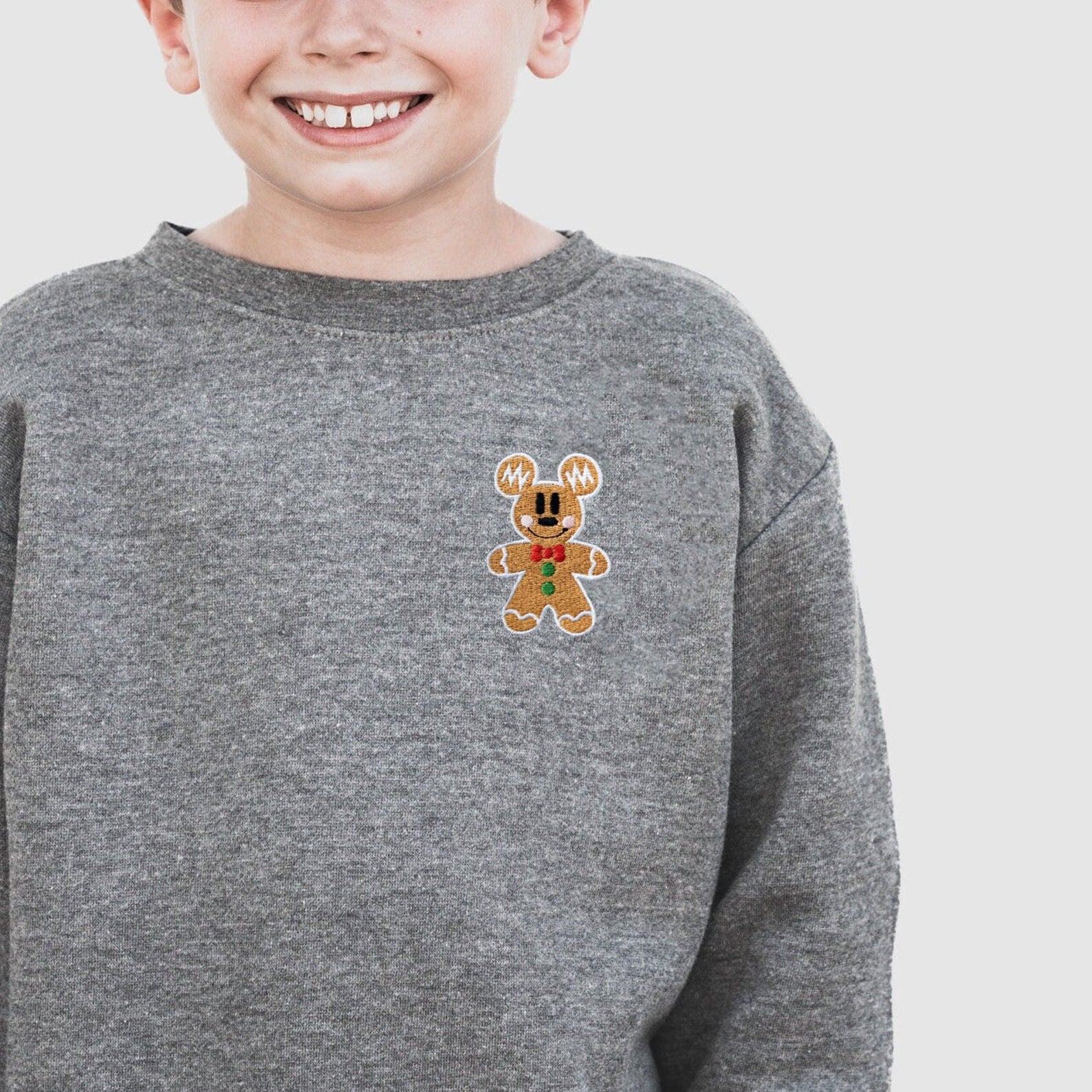 Mickey Gingerbread Embroidered Sweatshirt