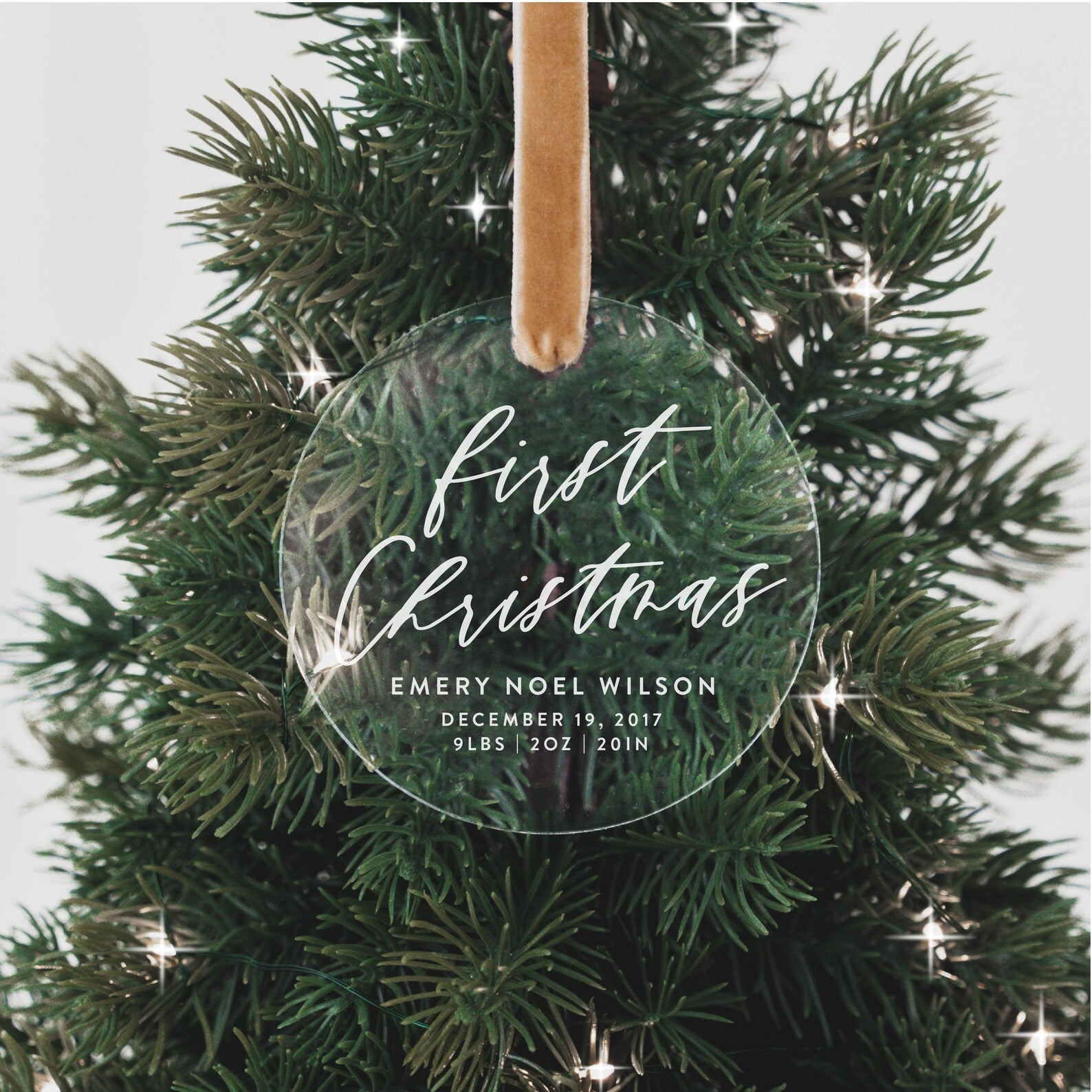 Baby's First Christmas Personalized Christmas Ornament