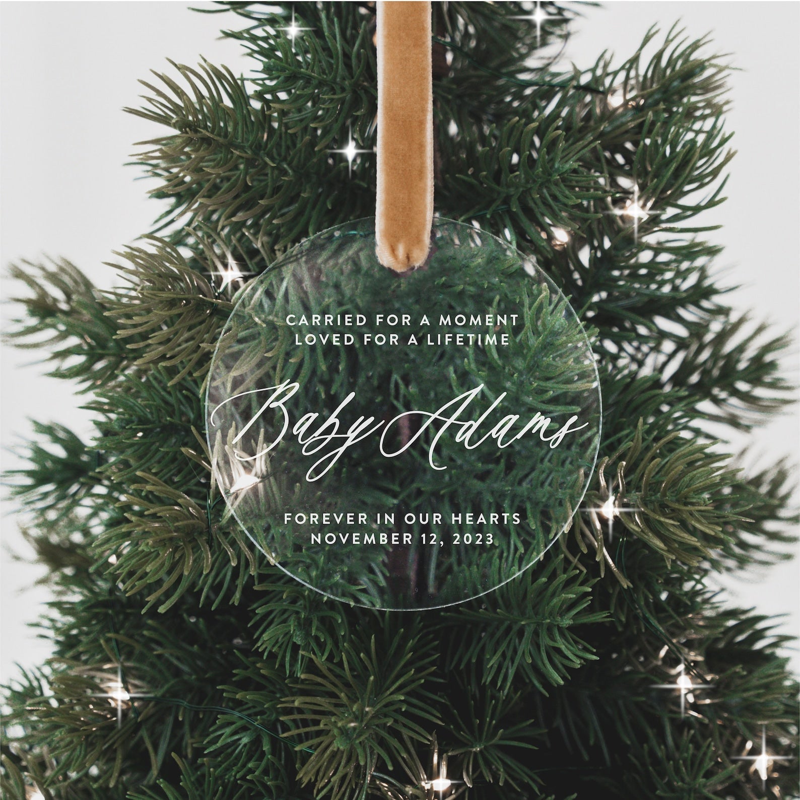 Carried for a Moment Christmas Ornament