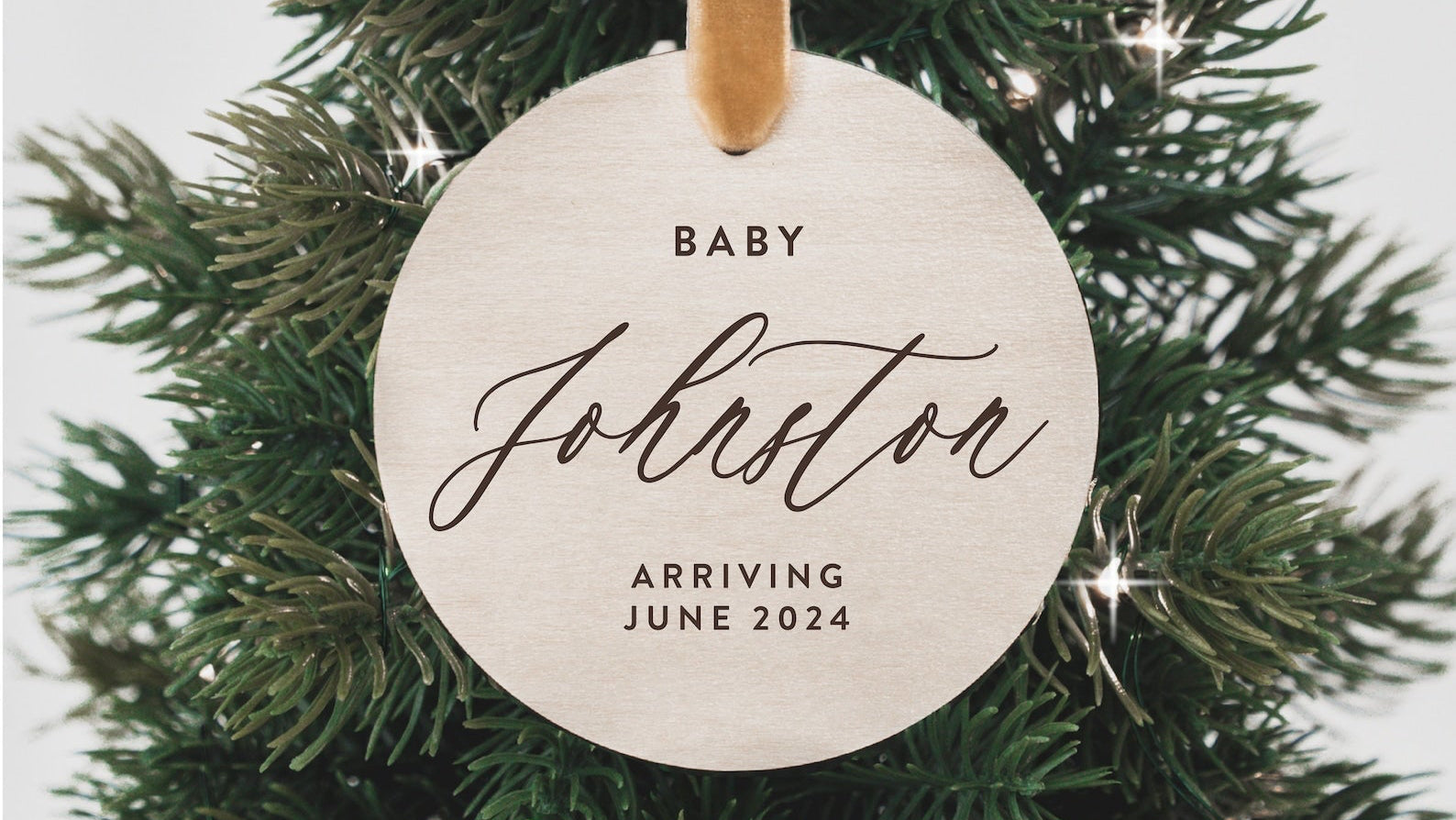 Personalized Baby Announcement Ornament