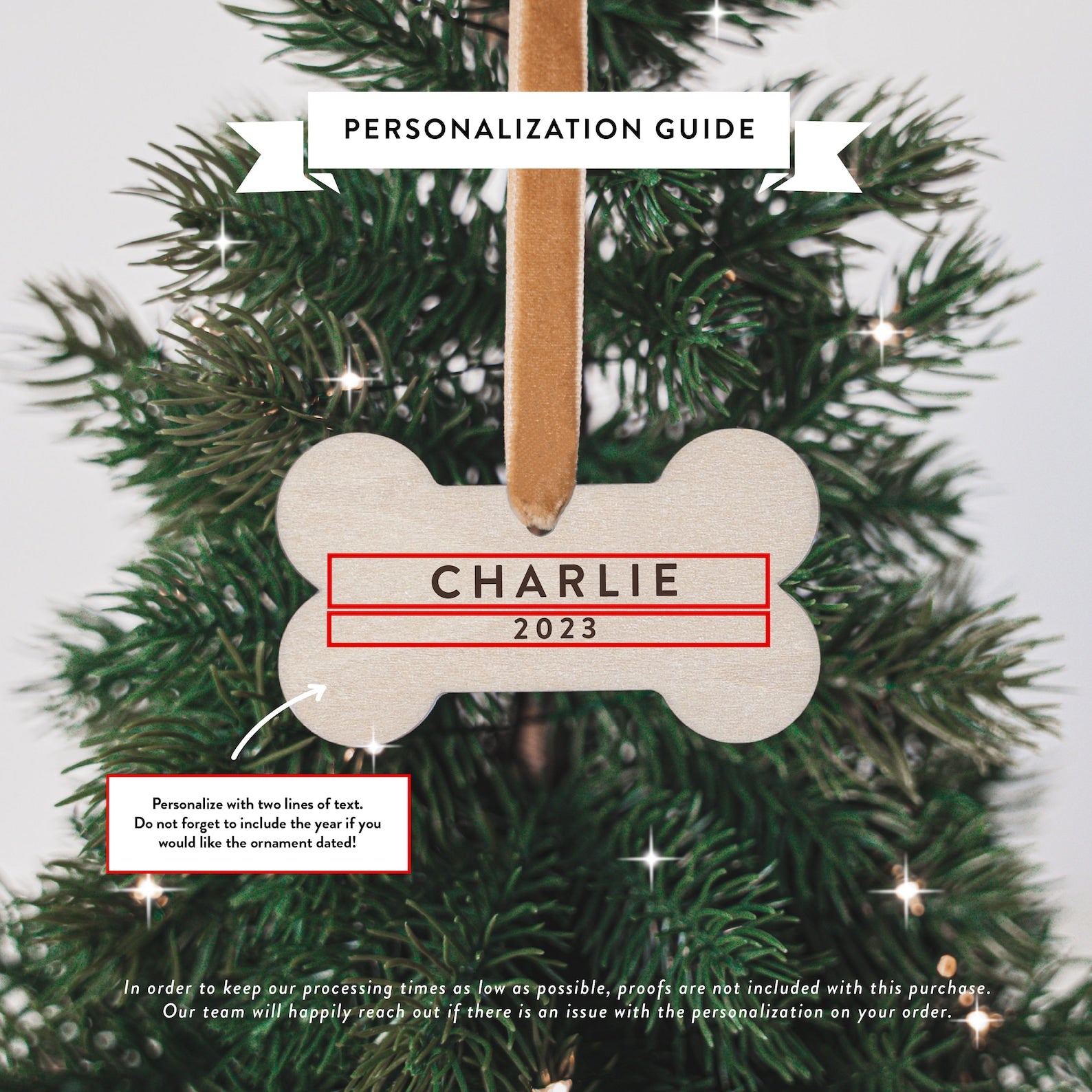 Personalized Pet Name Ornament