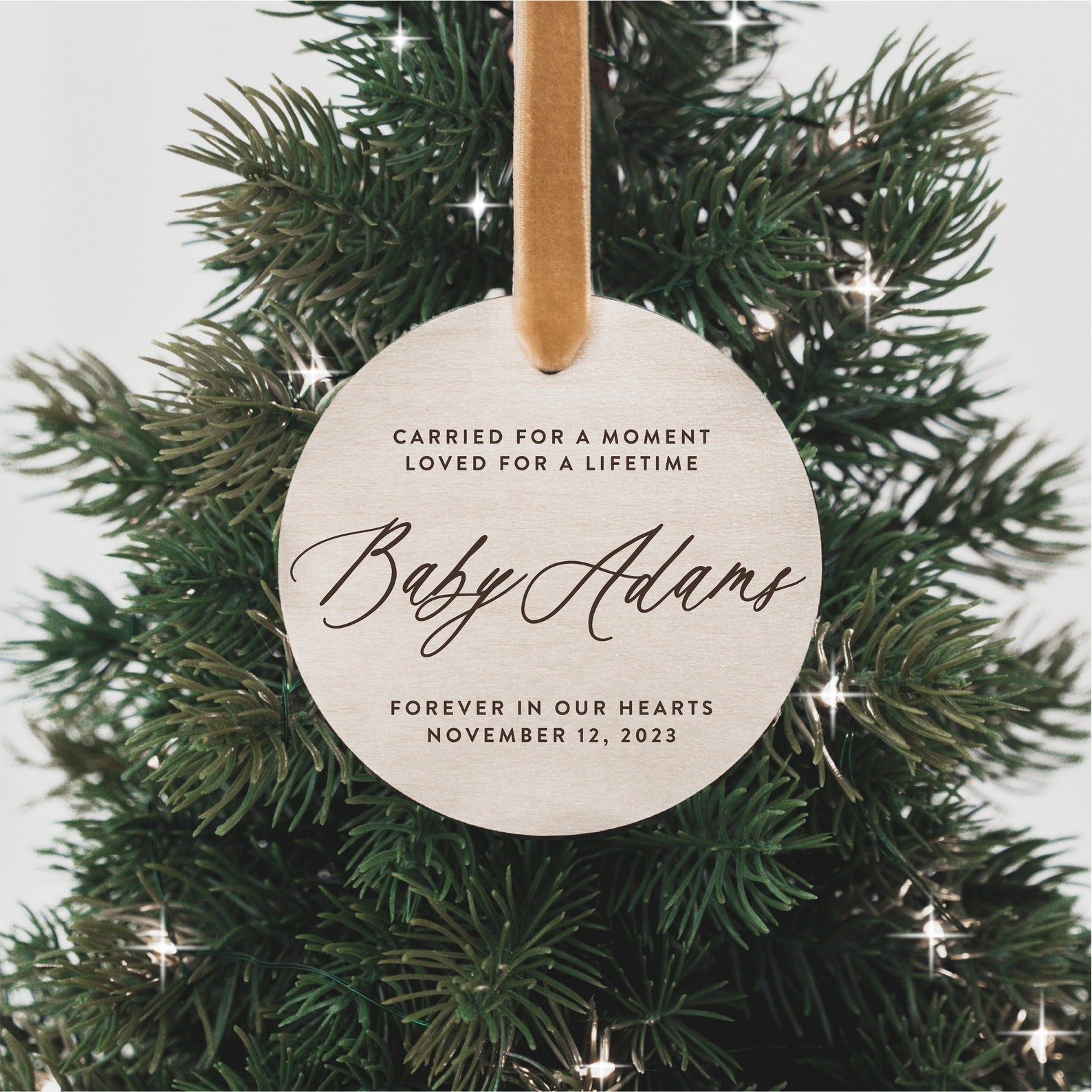 Carried for a Moment Christmas Ornament