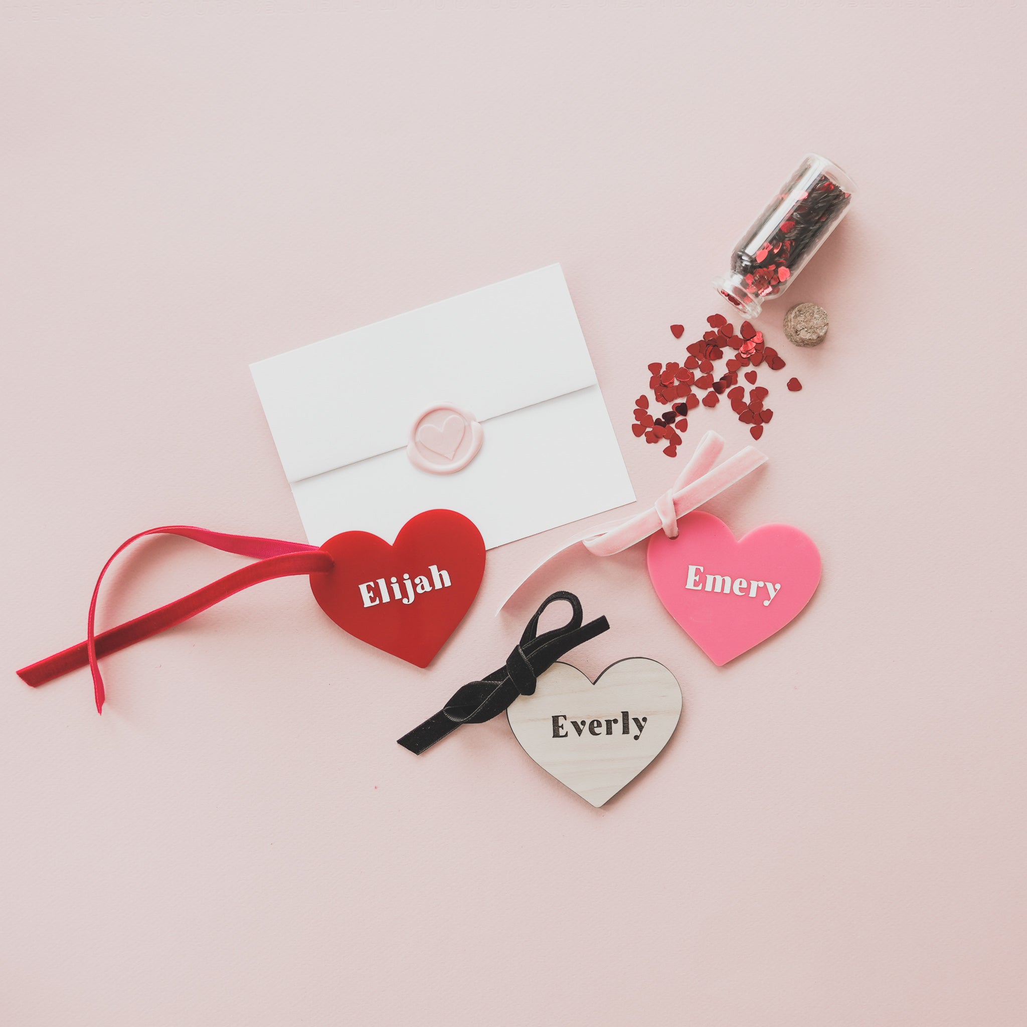 Personalized Heart Name Tag