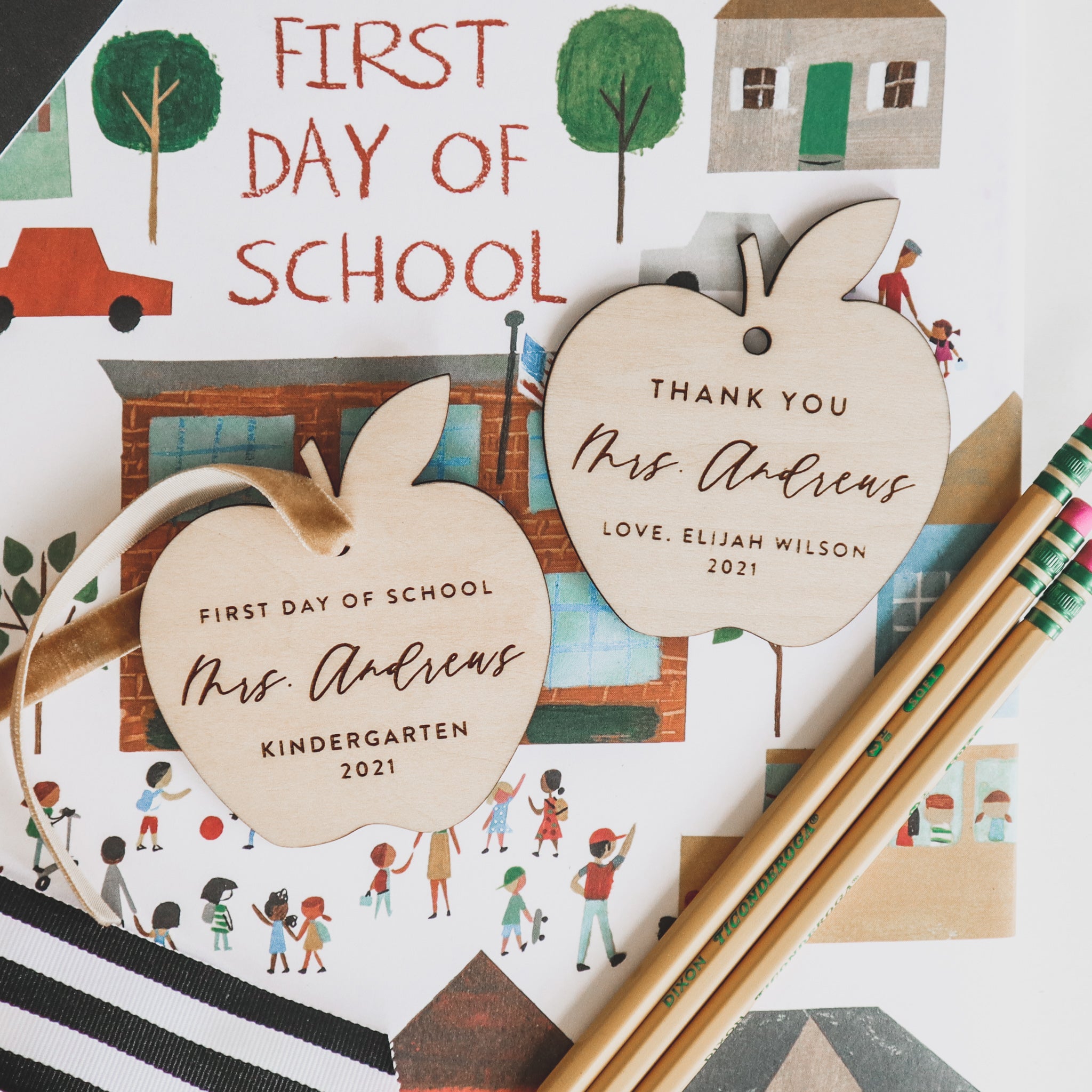 Personalized Apple Name Tag