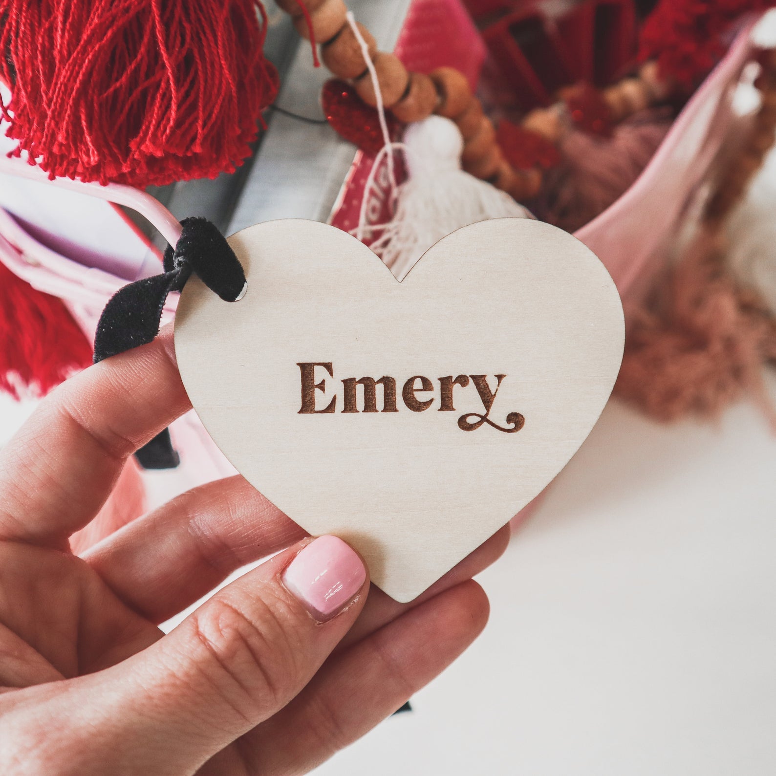 Valentine's Day Personalized Heart Tag